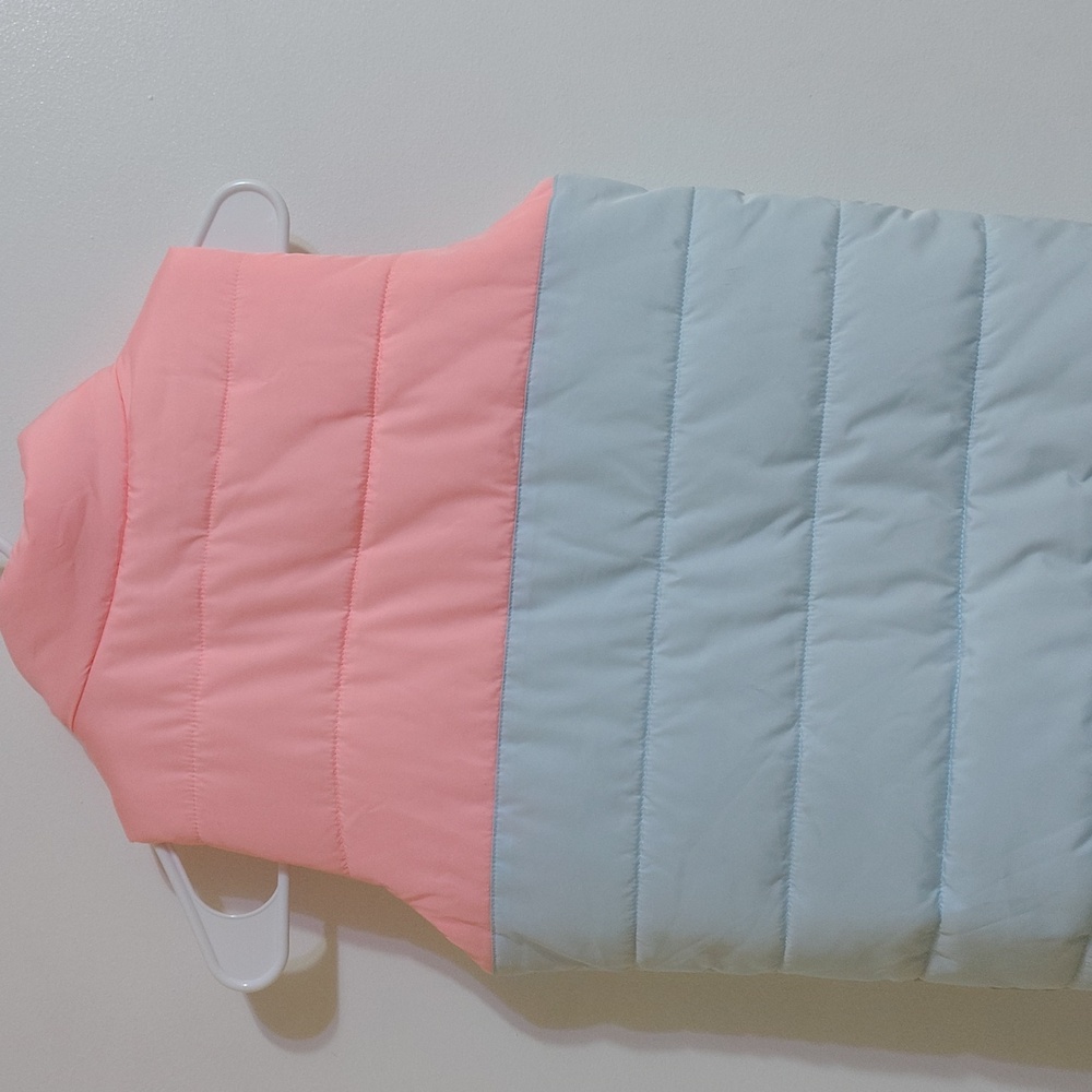 Puma Coral and Light Blue Puffer Vest - Picture 3 of 4
